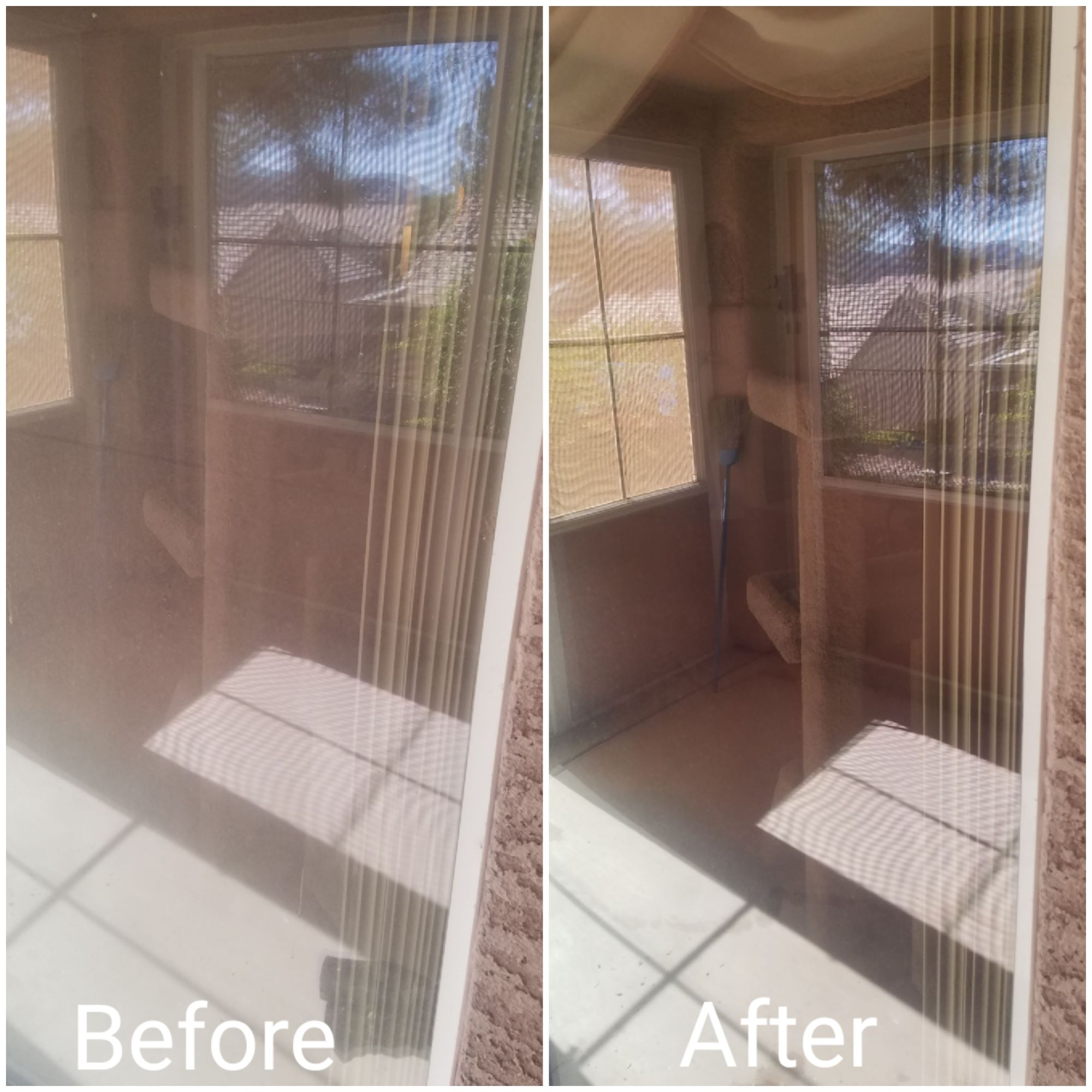 Wizard Window Cleaning Before and After